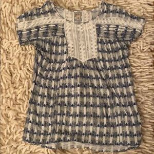 Lucky Brand patterned short sleeve top
